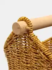 Бежевый корзина плетеная, для хранения