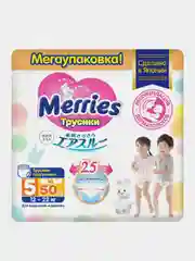 Подгузники-трусики для детей Merries, размер XL, 12-22 кг, 50 штук
