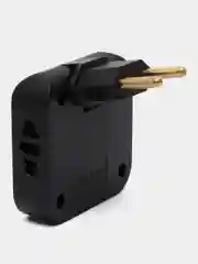 Белый тройник для розетки плоский, с USB поворотный сетевой фильтр на 180 градусов