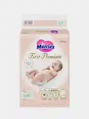 Подгузники Merries First Premium, размер S, 4-8 кг, 60 штук