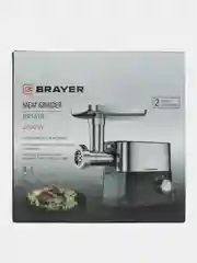 Мясорубка BRAYER BR1610, 2000 Вт, 3 диска, реверс, 2 кг/мин