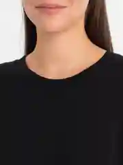 Черный лонгслив женский, оверсайз
