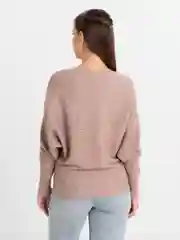 Бежевый джемпер женский, летучая мышь