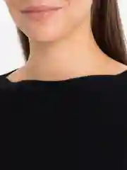 Черный джемпер женский, летучая мышь
