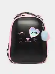 Рюкзак школьный для девочки, ранец первоклассницы Brauberg Smiling cat