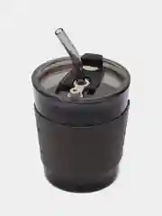 Медный стеклянный стакан с трубочкой, кружка с соломинкой и чехлом, для напитков, 350-450 мл