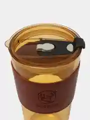 Медный стеклянный стакан с трубочкой, кружка с соломинкой и чехлом, для напитков, 350-450 мл