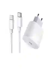 Комплект зарядки 20w+ кабель lightning Type-C 1m (No Logo)