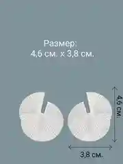 Крупные бижутерные серьги, женские объемные сережки, ассиметричные украшения в виде веера