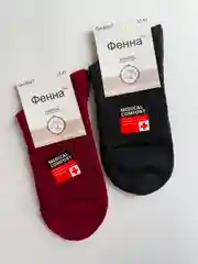 Красный носки женские, набор 2 шт