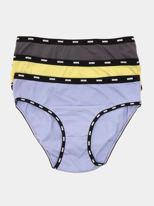 Трусы -слипы женские MiNiMi SPORT CHIC MS221 Slip, хлопок, набор 3 штуки