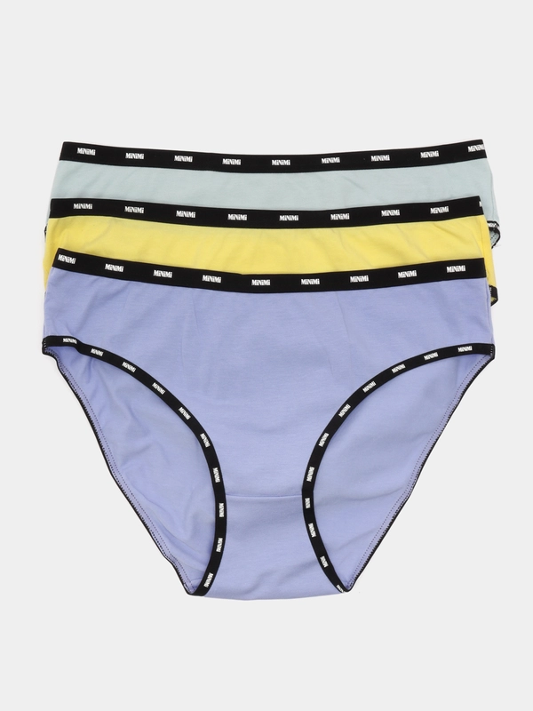 Трусы -слипы женские MiNiMi SPORT CHIC MS221 Slip, хлопок, набор 3 штуки