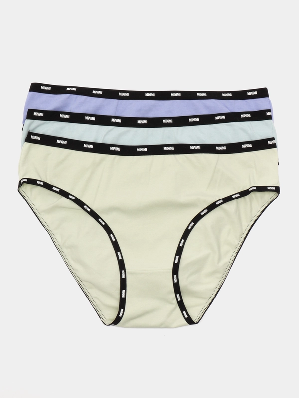 Трусы -слипы женские MiNiMi SPORT CHIC MS221 Slip, хлопок, набор 3 штуки