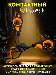 Оранжевый щипцы для завивки ресниц / Керлер для завивки для ресниц
