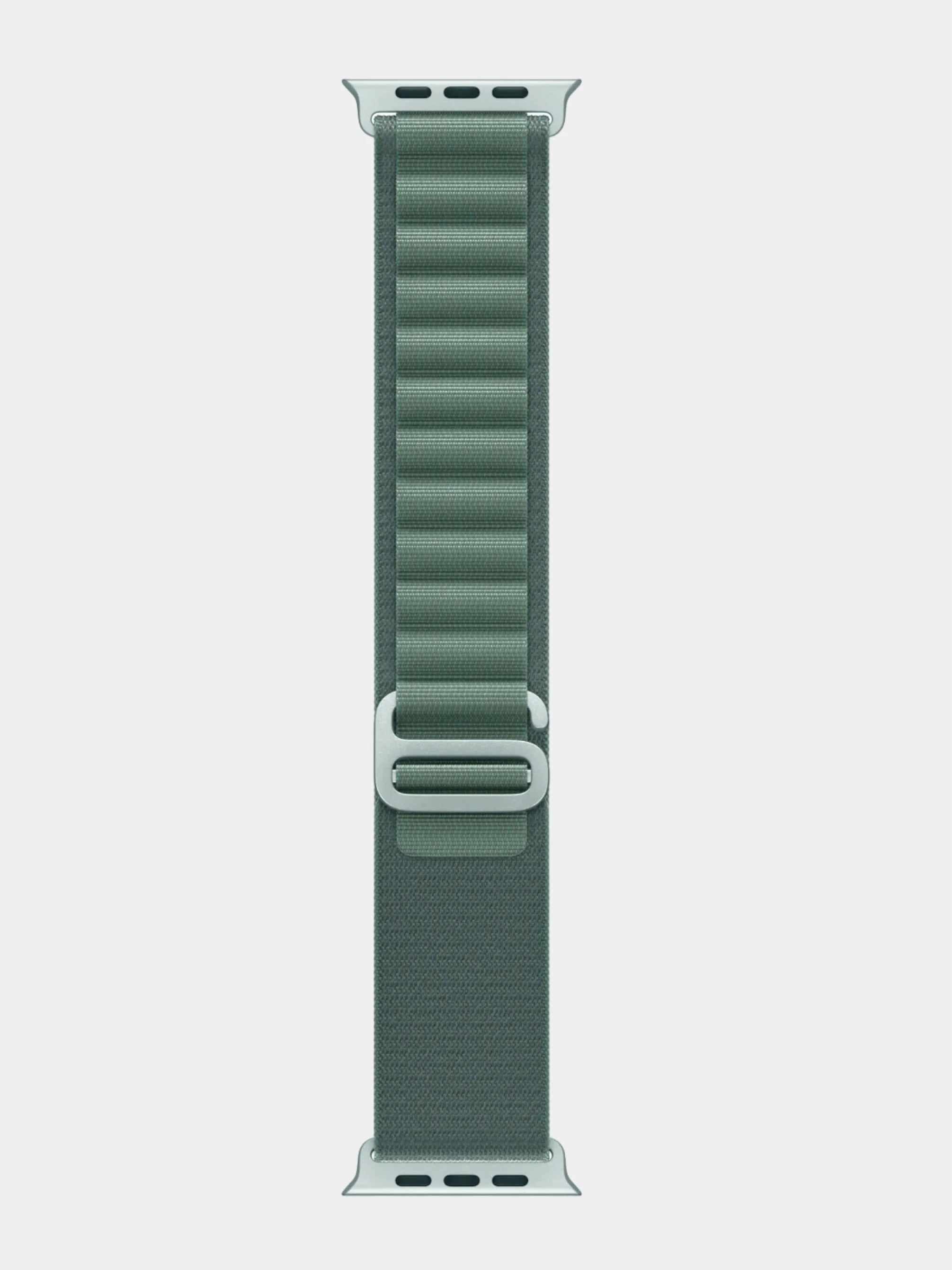 Зеленый ремешок для смарт-часов Apple Watch Alpine Loop "Альпийская петля", нейлоновый, 42-49 мм