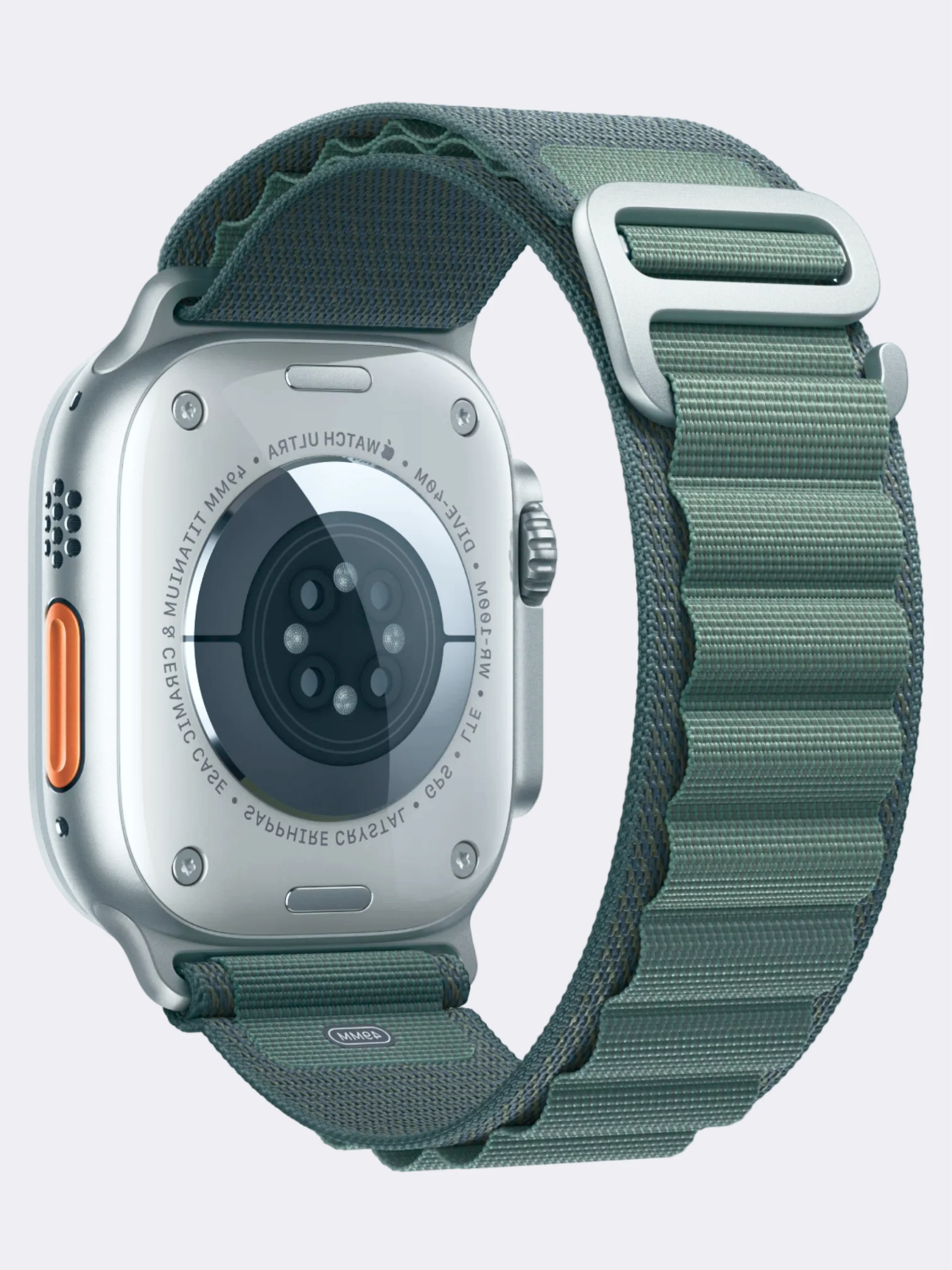 Зеленый ремешок для смарт-часов Apple Watch Alpine Loop "Альпийская петля", нейлоновый, 42-49 мм