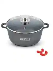 Кастрюля с крышкой Kelli с мраморным покрытием 2,5 л.