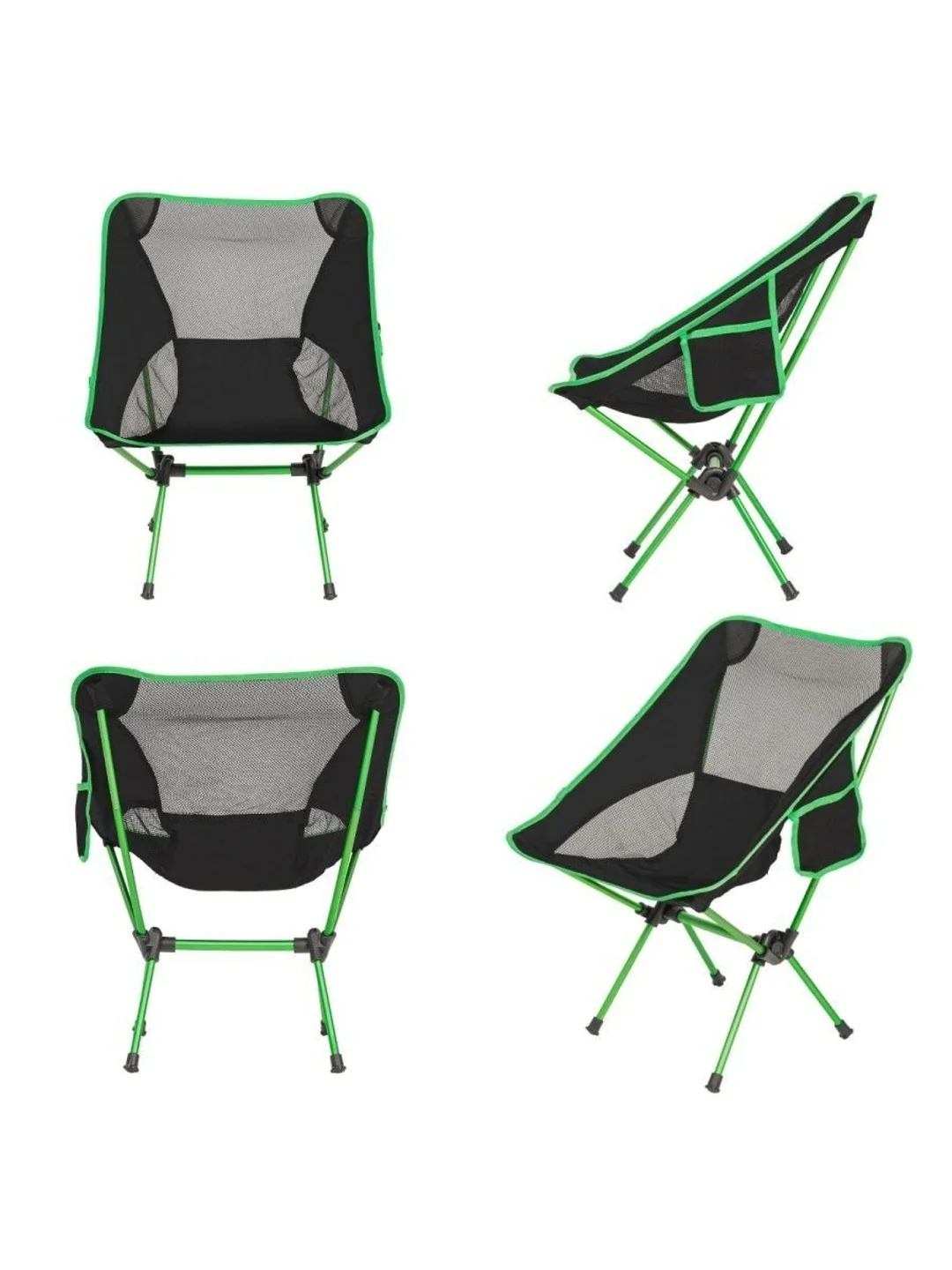 Черный стул складной Green Glade M6190, туристический походный, кресло туристическое