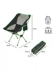 Черный стул складной Green Glade M6190, туристический походный, кресло туристическое