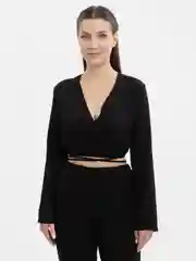 Черный костюм женский брючный