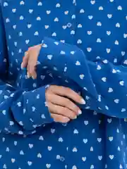 Синий костюм хлопок