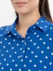 Синий костюм хлопок