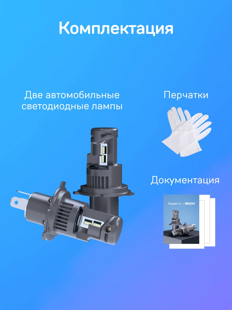 Светодиодные лампы iBOX ORION H4