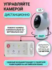 Видеоняня беспроводная с монитором Wifi