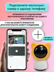 Видеоняня беспроводная с монитором Wifi