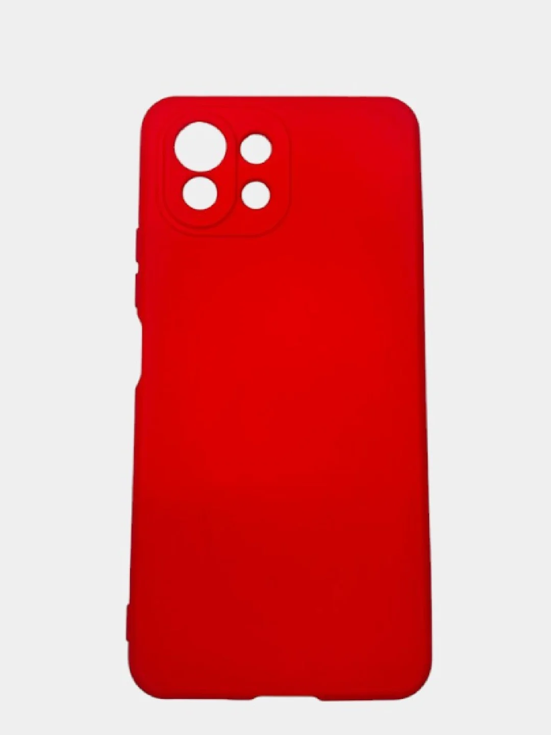 Красный чехол SILICONE COVER для Xiaomi Mi 11 Lite