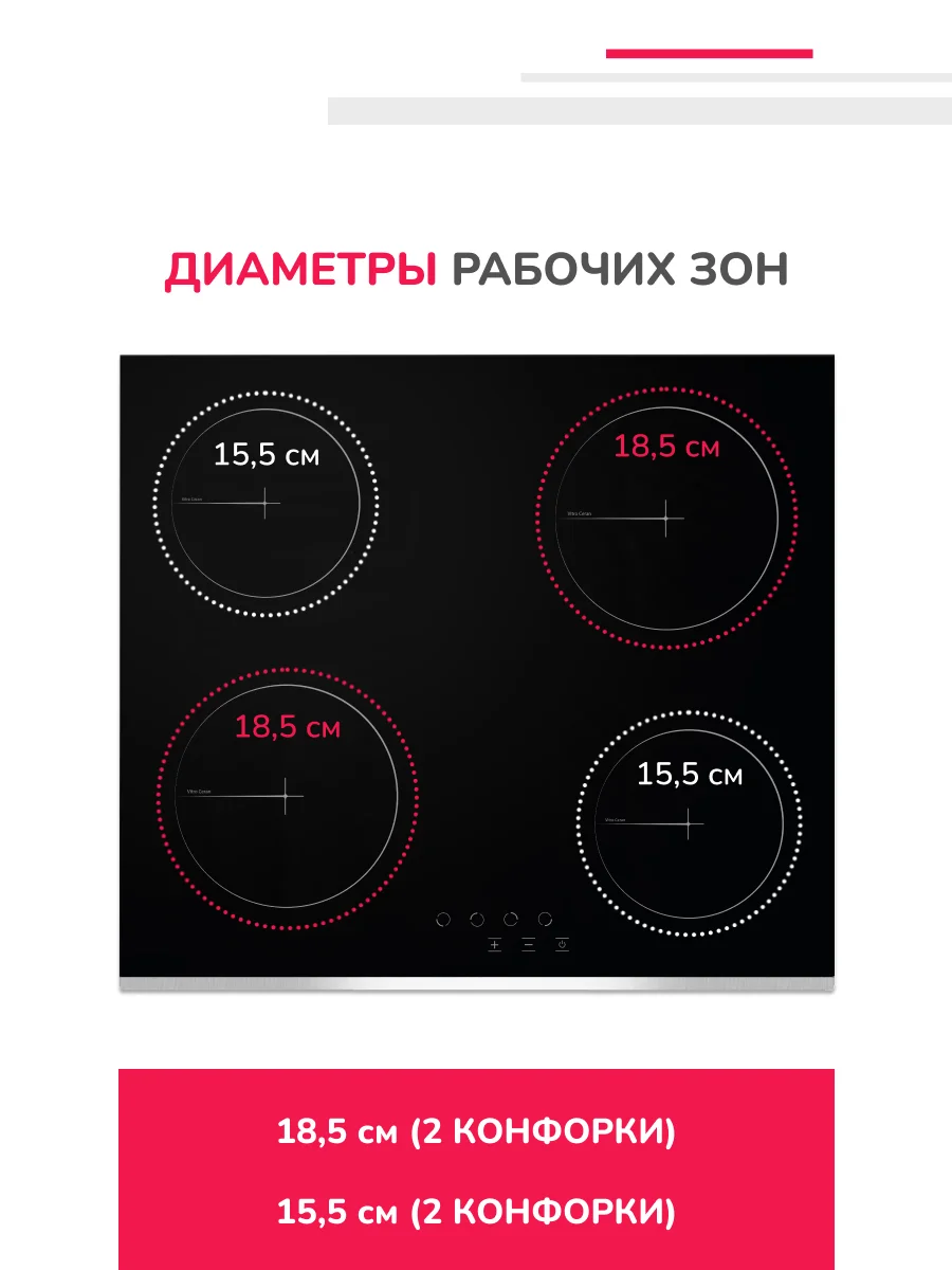 Электрическая варочная панель Simfer H60D14B011 9 уровней мощности