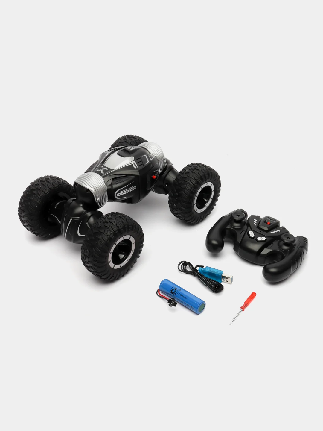 Серый трюковая радиоуправляемая машинка Твист багги 4WD, полный привод