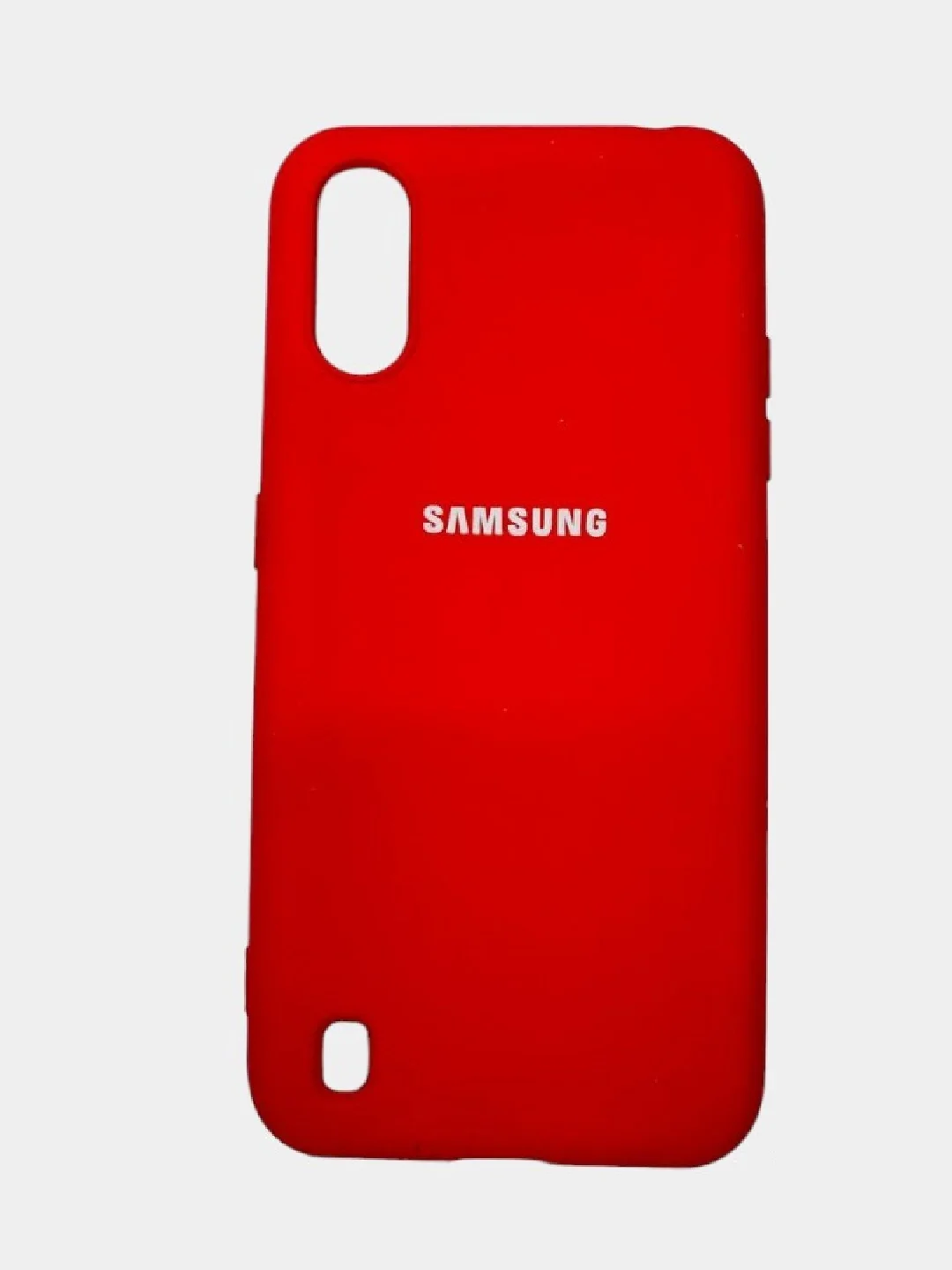 Красный чехол SILICONE COVER для Samsung A01 / M01