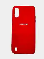 Красный чехол SILICONE COVER для Samsung A01 / M01