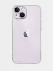 Прозрачный блестящий чехол для Apple iPhone 14 силиконовый BROSCORP прозрачный, бортик- защита камер