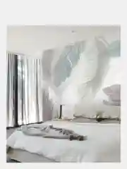 Фотообои 3D на стену флизелиновые "Перья" 300*283 см, обои моющиеся, виниловые