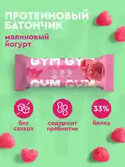 Протеиновый батончик ProteinRex GYM, без сахара, малина-йогурт, 60 г