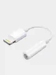 Белый переходник для наушников iPhone адаптер lighting - 3,5 mm jack кабель aux