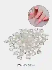 Багровый объемные фигурки для маникюра / Стразы для 3D дизайна ногтей