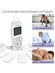 Массажер миостимулятор для тела PLANTA EMS-300, 2 канала, 16 электродов, EMS+TENS