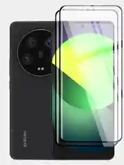Прозрачный 1-2 шт стекло 3D на Xiaomi 13 Ultra защитное BROSCORP прозрачное олеофобное, шпатель+рамка