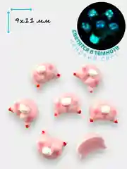 Лимонный объемные фигурки для дизайна ногтей 3d, цветы, бабочки, рыбки, свинки, наборы