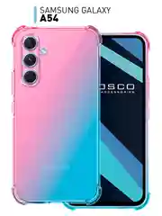 Прозрачный чехол для Samsung Galaxy A54 противоударный силиконовый ROSCO, прозрачный, усиленные углы