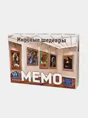 Мемо Нескучные игры "Мировые шедевры", 50 карточек