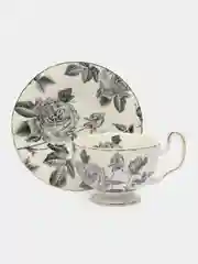 Чайная пара Black Rose, 220 мл, фарфор