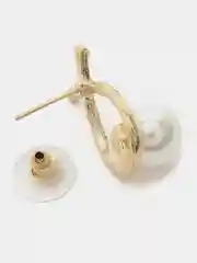 Золотой серьги женские с жемчугом