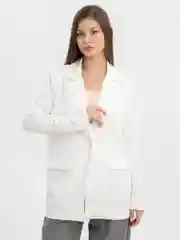 Молочный пиджак женский oversize / Пиджак оверсайз офисный классический