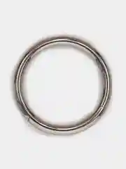 Серый металлик кольцо-кликер для пирсинга, из титана, со стразами, серия "TITANIUM", для носа, уха