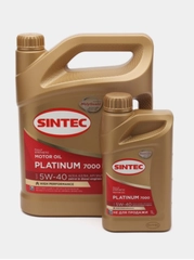 SINTEC platinum 7000 5W-40 Масло моторное, Синтетическое, 4 л, ACEA A3/B4, API SN/CF
