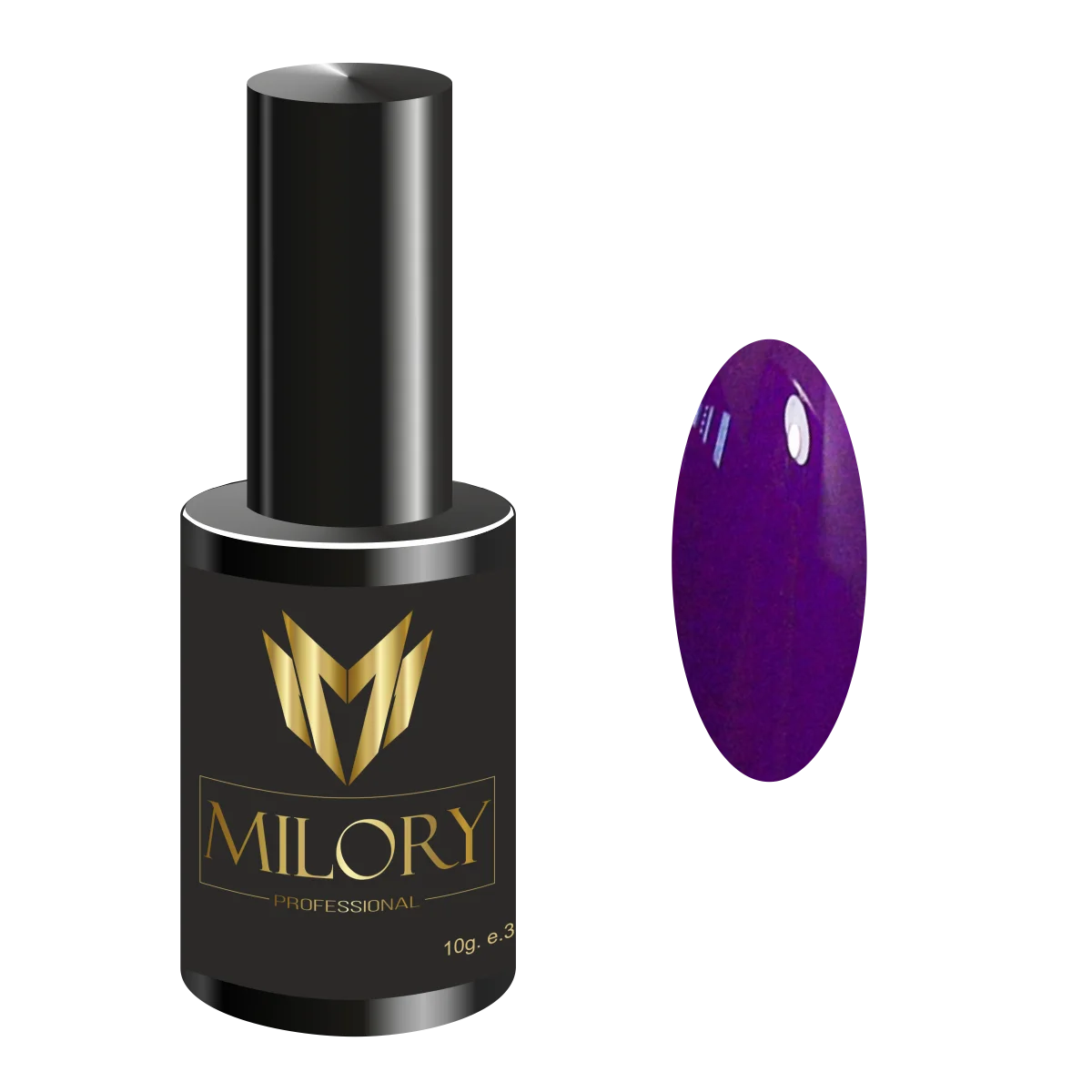 Фиолетовый milory, гель-лак Neon Collection № 08, 10 г